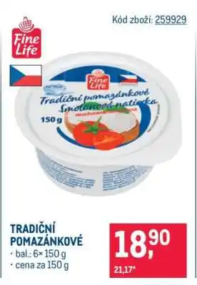 Makro Tradiční pomazánkové nabídka