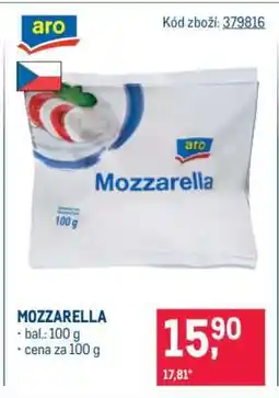 Makro Mozzarella nabídka