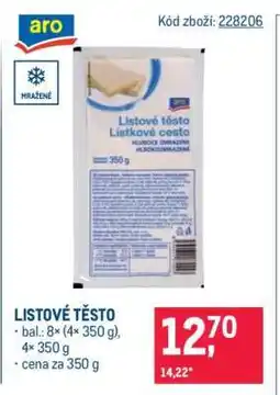 Makro Listové těsto nabídka