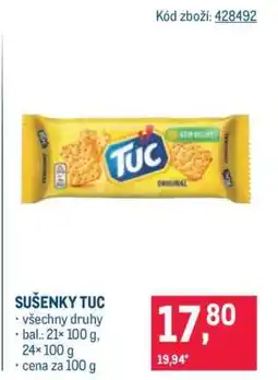 Makro Sušenky Tuc nabídka