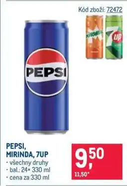 Makro Pepsi, Mirinda, 7Up nabídka