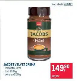 Makro JACOBS VELVET CREMA nabídka