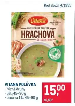 Makro Vitana Polévka nabídka