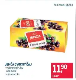 Makro Jemča ovocný čaj nabídka