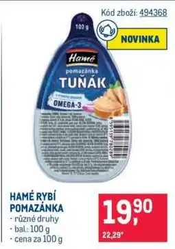 Makro Hamé Rybí pomazánka nabídka