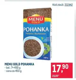 Makro Menu Gold pohanka nabídka