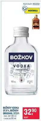 Makro Božkov Vodka 37,5 %, Božkov Originál 37,5 % nabídka