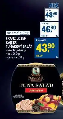 Makro FRANZ JOSEF KAISER TUŇÁKOVÝ SALÁT nabídka