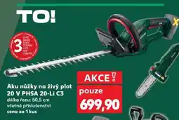 Kaufland Aku nůžky na živý plot 20 V PHSA 20-Li C3 nabídka