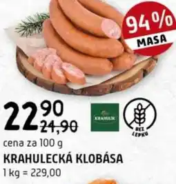 Terno Krahulecká klobása nabídka