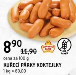 Terno Kuřecí párky koktejlky nabídka
