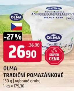 Terno Olma tradiční pomazánkové nabídka