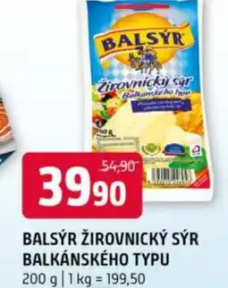 Terno Balsýr žirovnický sýr balkánského typu nabídka