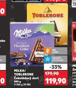 Kaufland Milka čokoládový dort nabídka