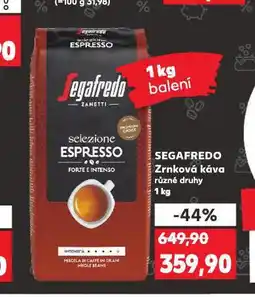 Kaufland Káva segafredo nabídka