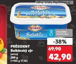 Kaufland Président balkánský sýr nabídka