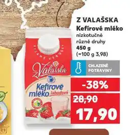 Kaufland Kefírové mléko z valašska nabídka