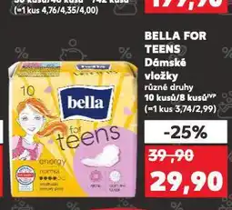 Kaufland Vložky bella for teens nabídka