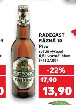 Kaufland Pivo radegast nabídka