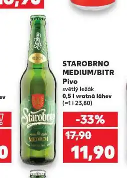 Kaufland Pivo starobrno nabídka