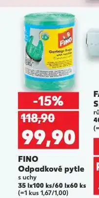 Kaufland Fino odpadkové pytle nabídka