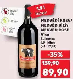 Kaufland Medvěd rosé nabídka