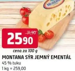 Terno Montana sýr jemný ementál nabídka