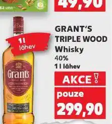 Kaufland Grant's triple wood whisky nabídka