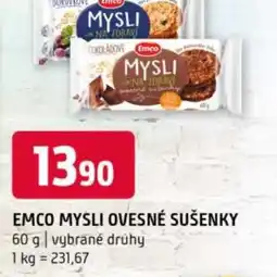 Terno Emco mysli ovesné sušenky nabídka