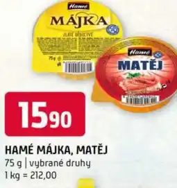 Terno Hamé májka, matěj nabídka