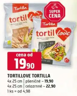 Terno Tortillove tortilla nabídka