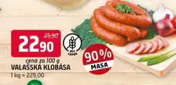 Terno Valašská klobása nabídka