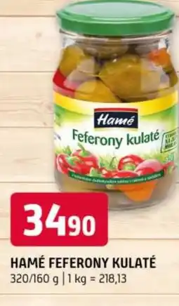 Terno Hamé feferony kulaté nabídka
