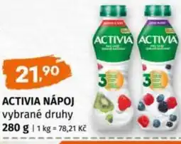 Terno Activia nápoj nabídka