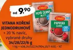 Terno Vitana koření jednodruhové nabídka