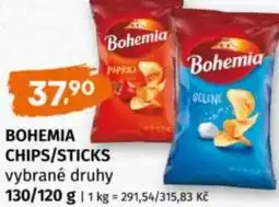 Terno Bohemia chips/sticks nabídka