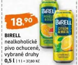 Terno BIRELL nealkoholické pivo ochucené nabídka
