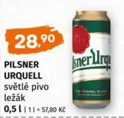 Terno Pilsner urquell světlé pivo ležák nabídka