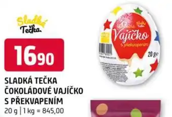 Terno Sladká tečka čokoládové vajíčko s překvapením nabídka