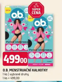Terno O.B. menstruační kalhotky nabídka