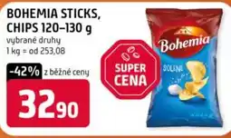 Terno Bohemia sticks, chips nabídka
