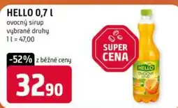 Terno Hello ovocný sirup nabídka