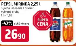 Terno PEPSI, MIRINDA nabídka
