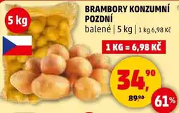 Penny Market Brambory konzumní pozdní nabídka