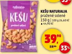 Penny Market Kešu naturalia pražené solené nabídka