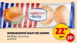 Penny Market Hamburgerové bulky bez sezamu nabídka
