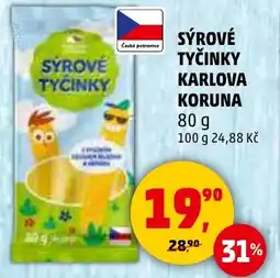 Penny Market Sýrové tyčinky karlova koruna nabídka