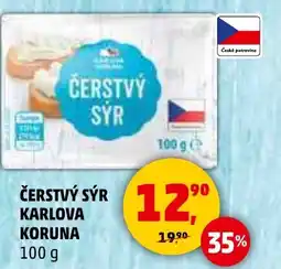 Penny Market Čerstvý syr karlova koruna nabídka
