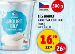 Penny Market Bílý jogurt karlova koruna nabídka