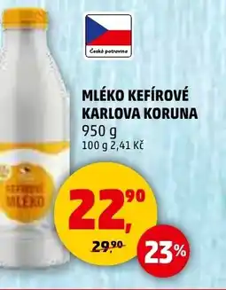 Penny Market Mléko kefírové karlova koruna nabídka